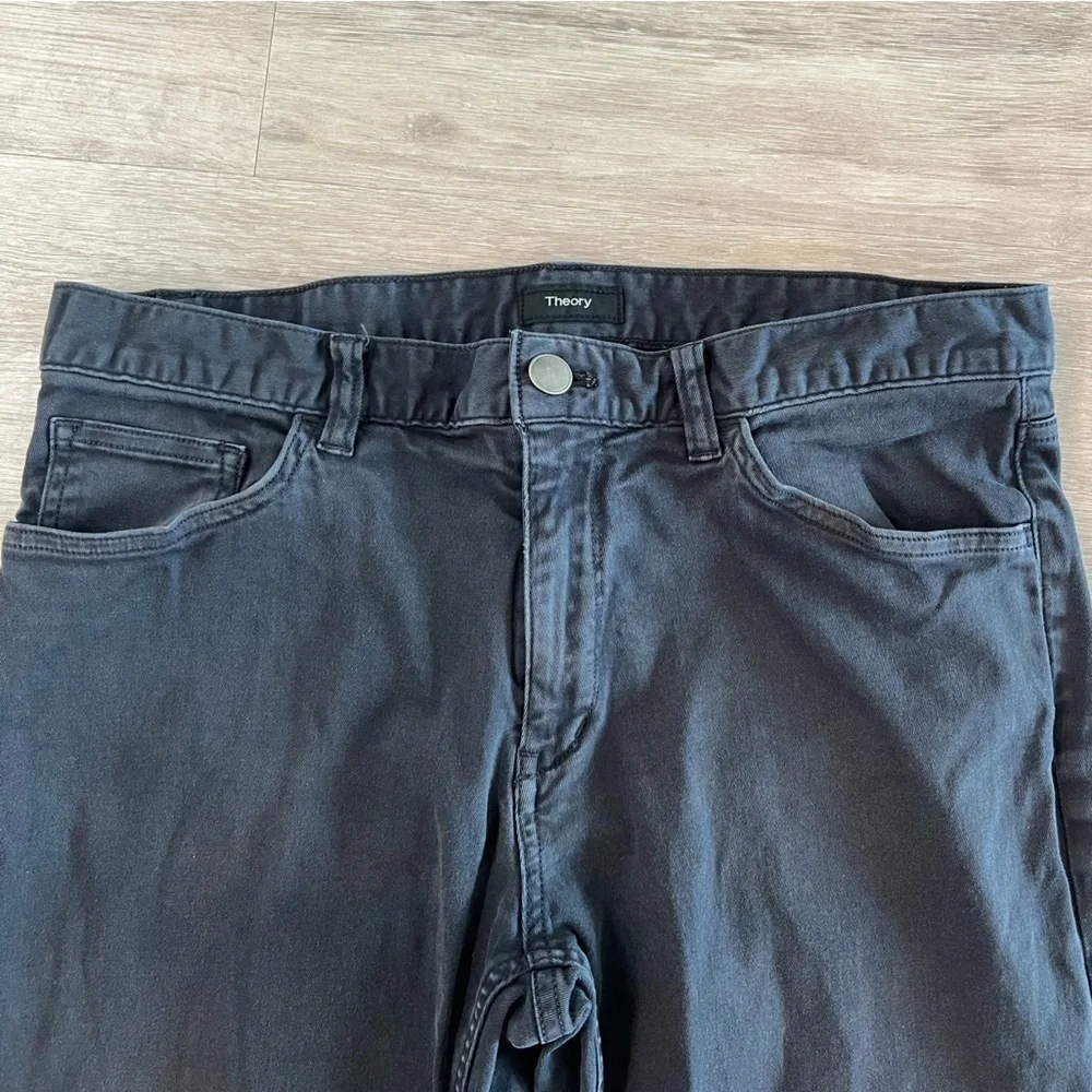 Theory Black Straight Fit Jeans
